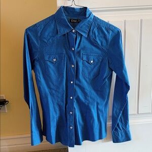 Cruel Girl Blue Button Down Shirt
